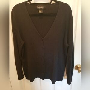 Black Women's Cardigan Sweater